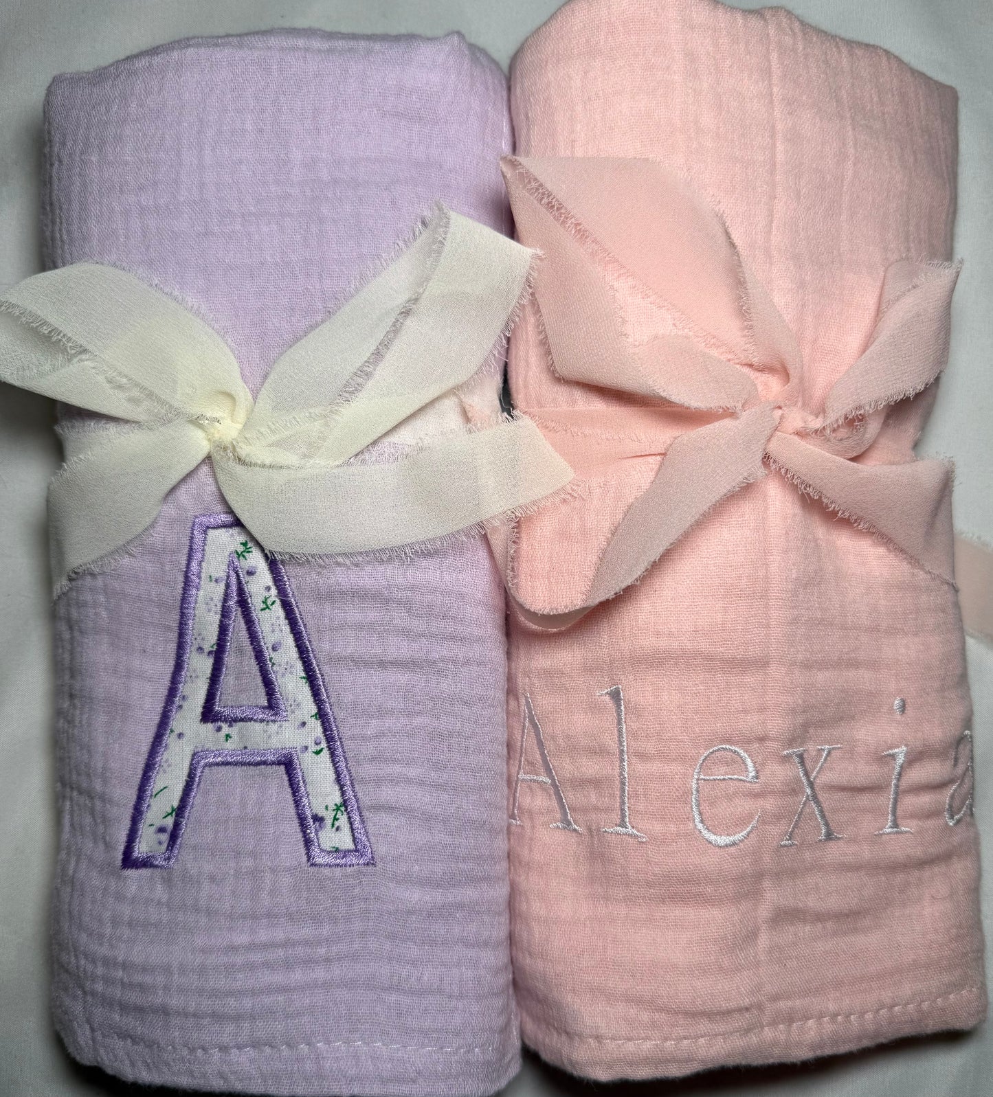 Custom Muslin baby blanket